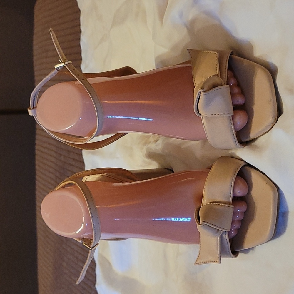 sam and libby women's chunky heels size 10
